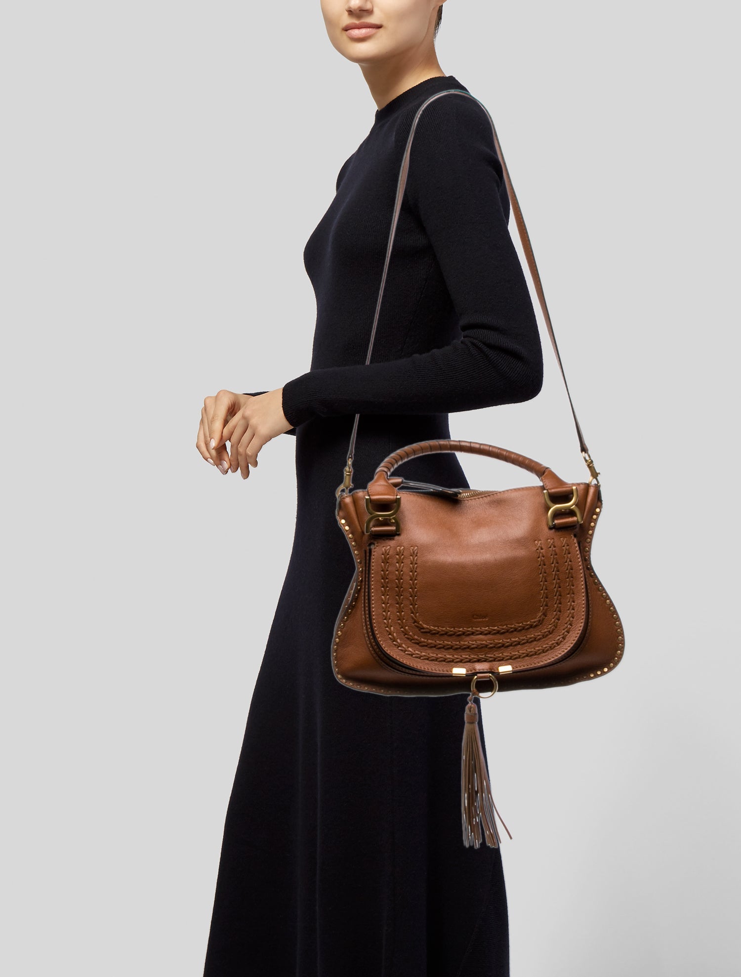 Chloé Leather Marcie Shoulder Bag Small