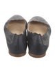 Chloé Leather Scalloped Accent Ballet Flats