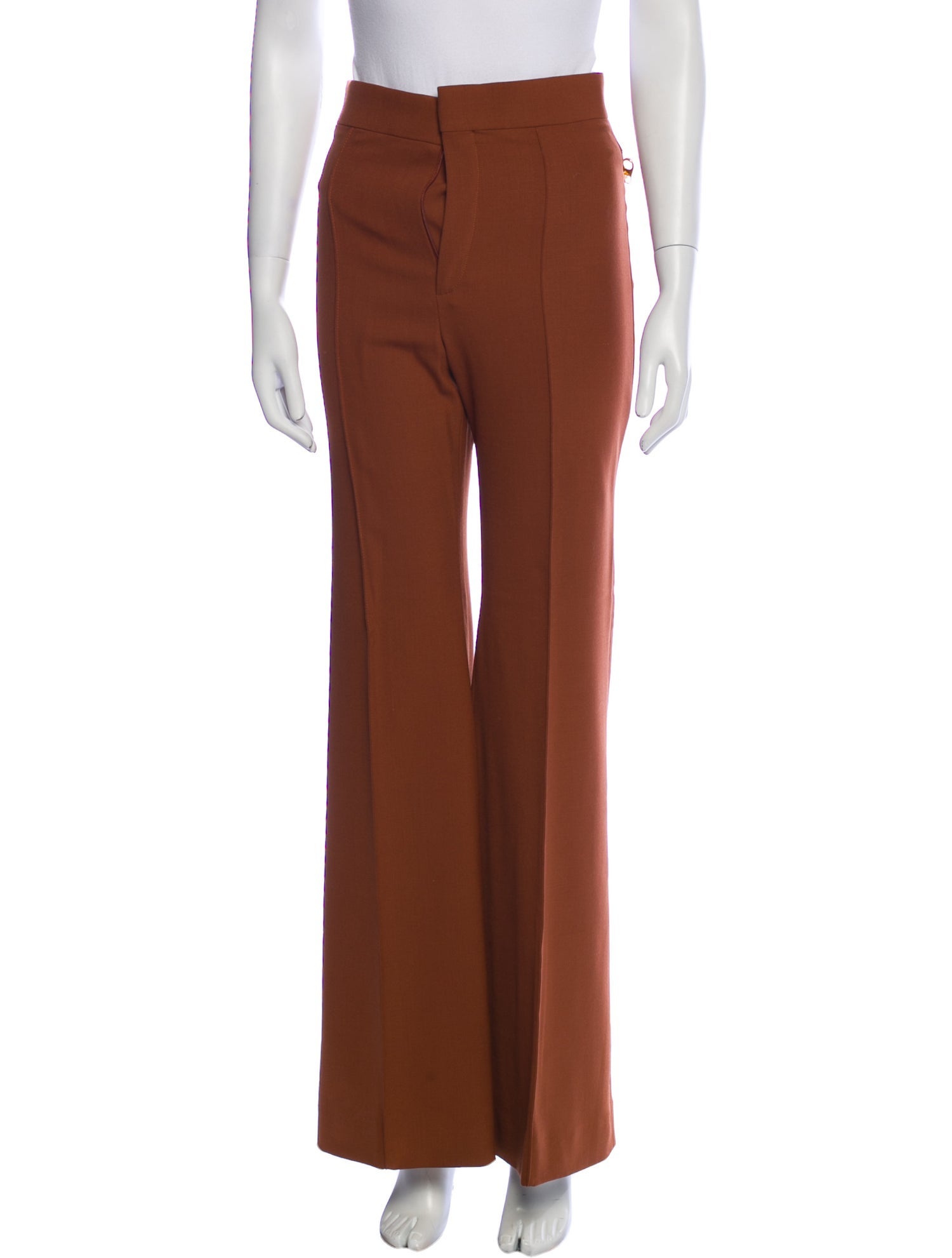 Chloé Virgin Wool Wide Leg Pants