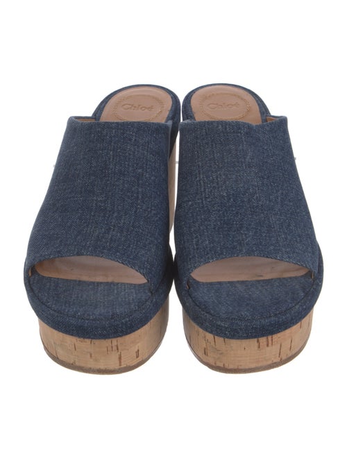 Chloé Denim Slides
