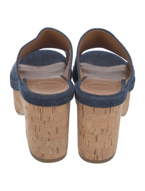 Chloé Denim Slides