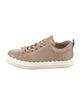 Chloé Leather Scalloped Accent Sneakers