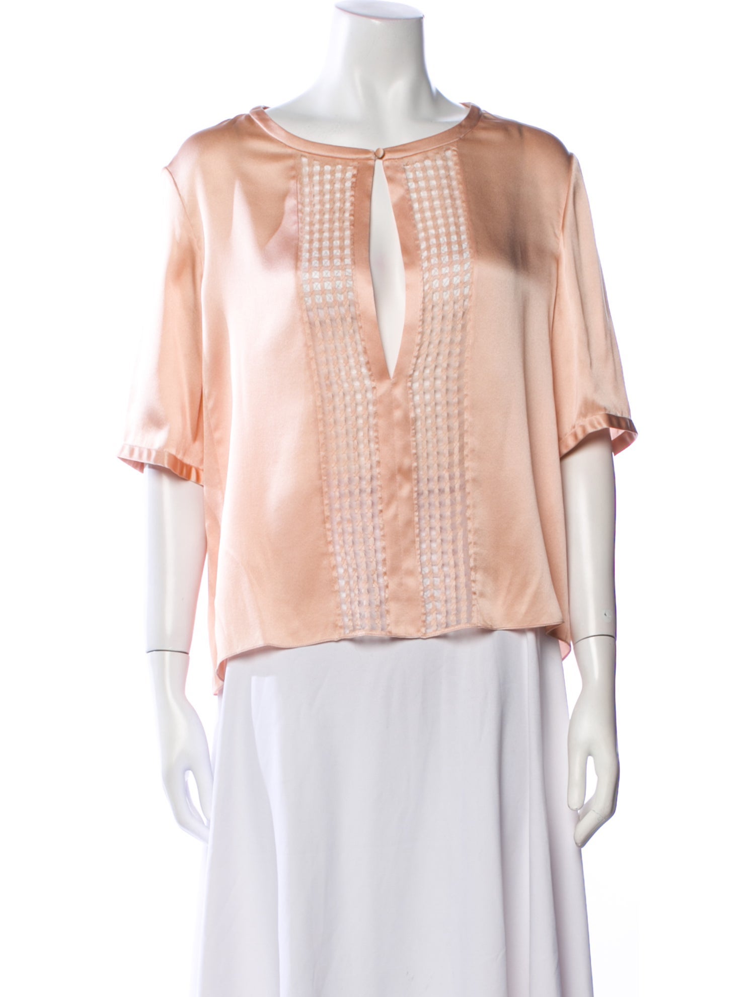 Chloé Silk Scoop Neck Blouse