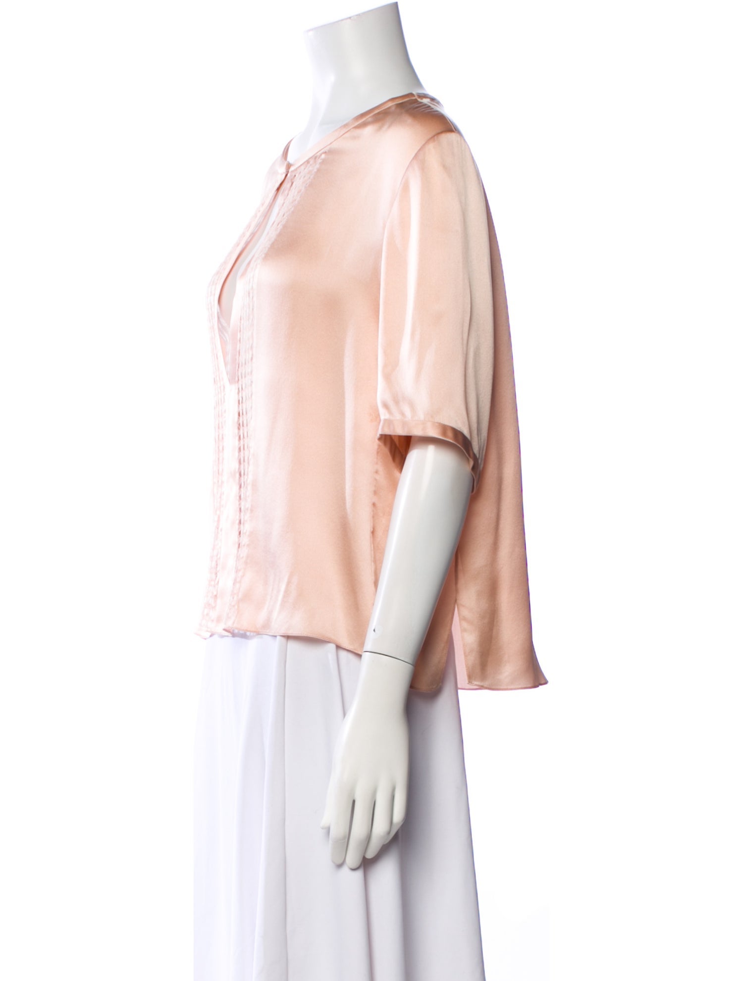 Chloé Silk Scoop Neck Blouse