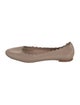 Chloé Leather Scalloped Accent Ballet Flats