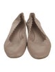 Chloé Leather Scalloped Accent Ballet Flats