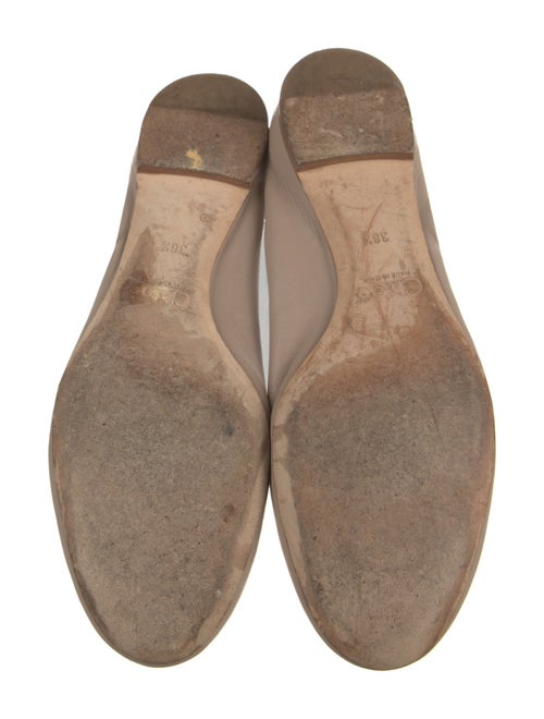 Chloé Leather Scalloped Accent Ballet Flats