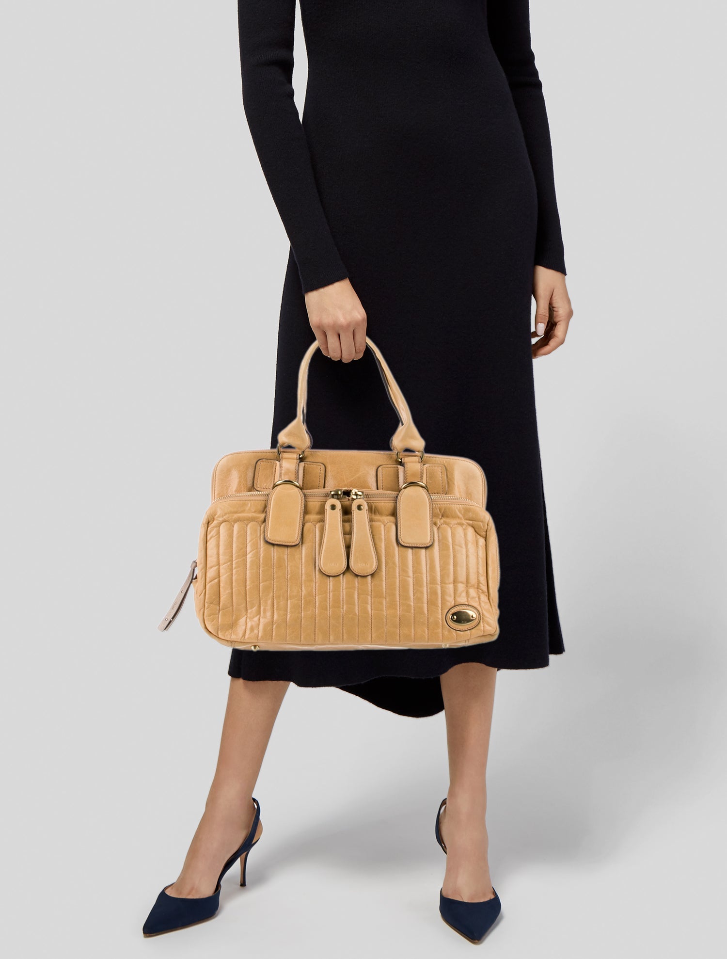 Chloé Leather Weekender Bag Vintage