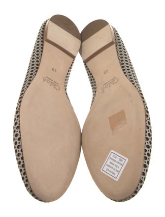 Chloé Leather Lasercut Accents Flats
