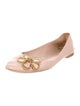 Chloé Leather Chain-Link Accents Flats