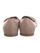 Chloé Leather Scalloped Accent Ballet Flats