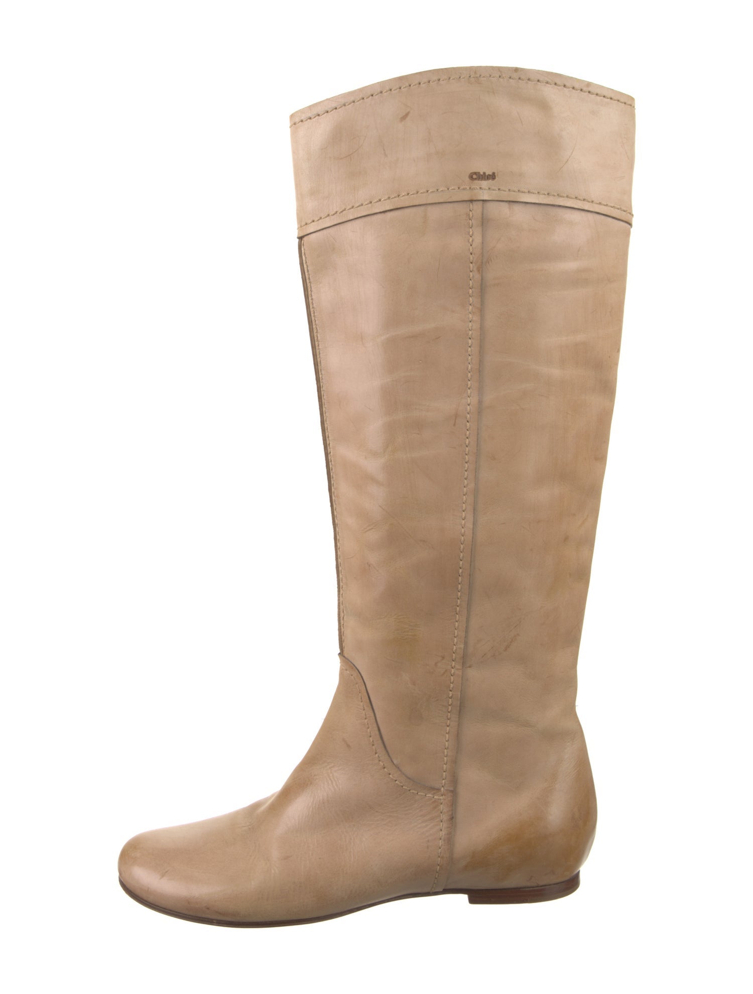 Chloé Leather Riding Boots