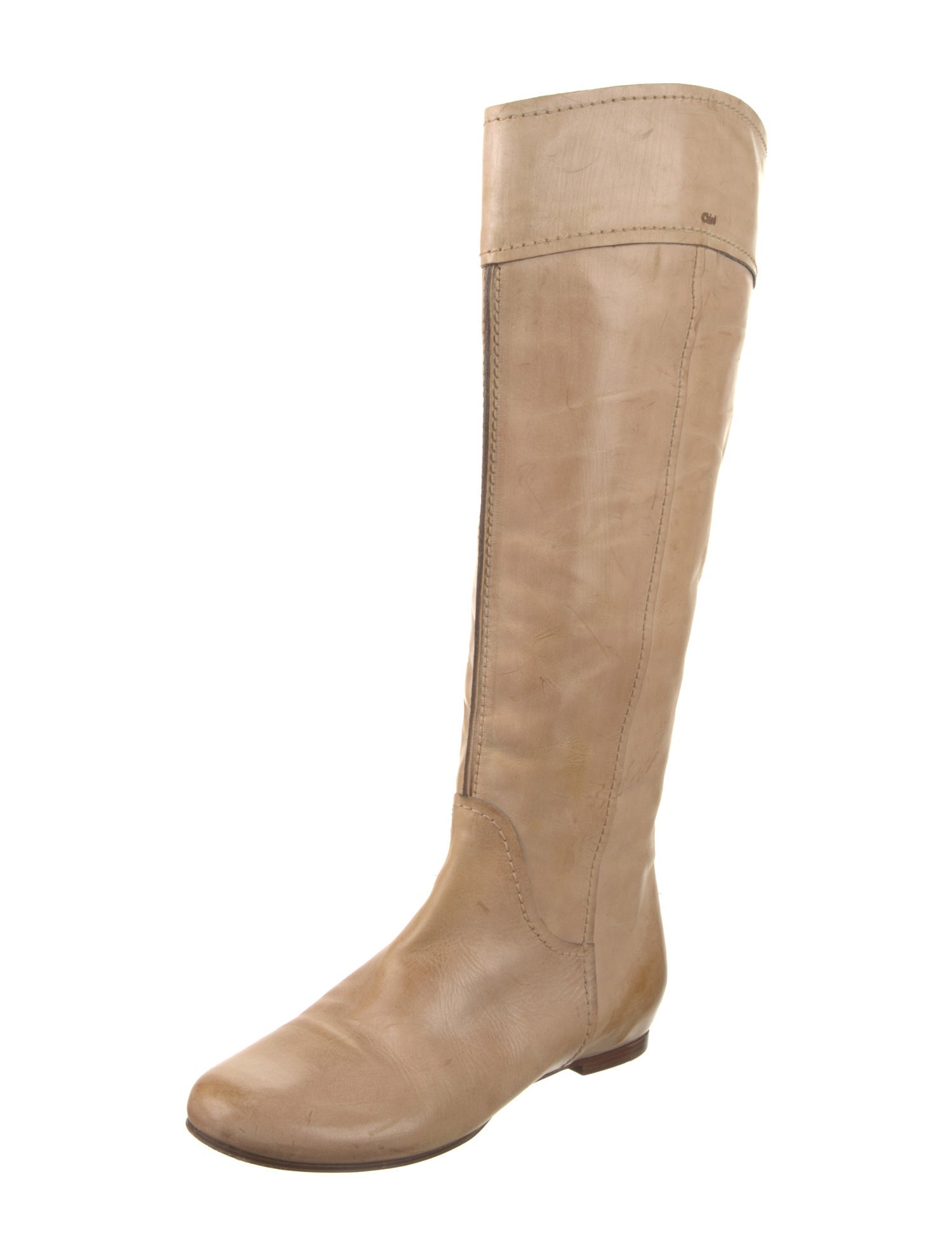 Chloé Leather Riding Boots