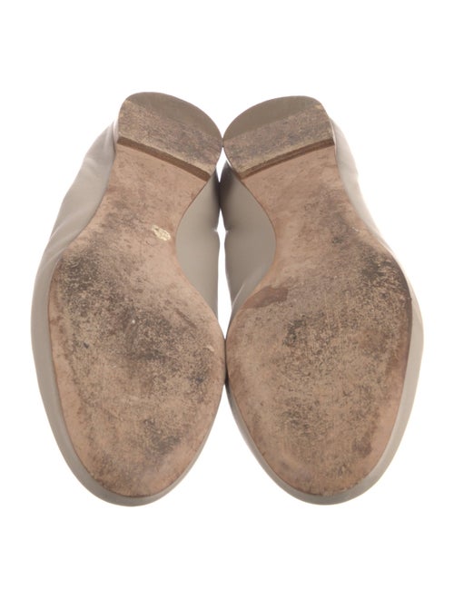 Chloé Leather Scalloped Accent Ballet Flats