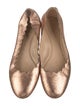Chloé Leather Scalloped Accent Ballet Flats