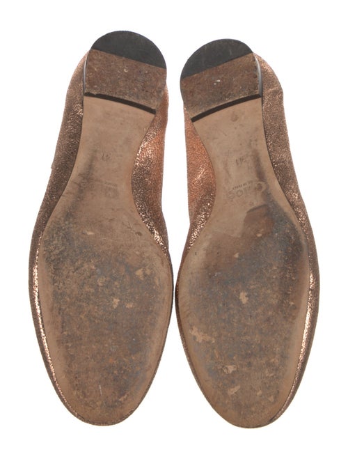 Chloé Leather Scalloped Accent Ballet Flats