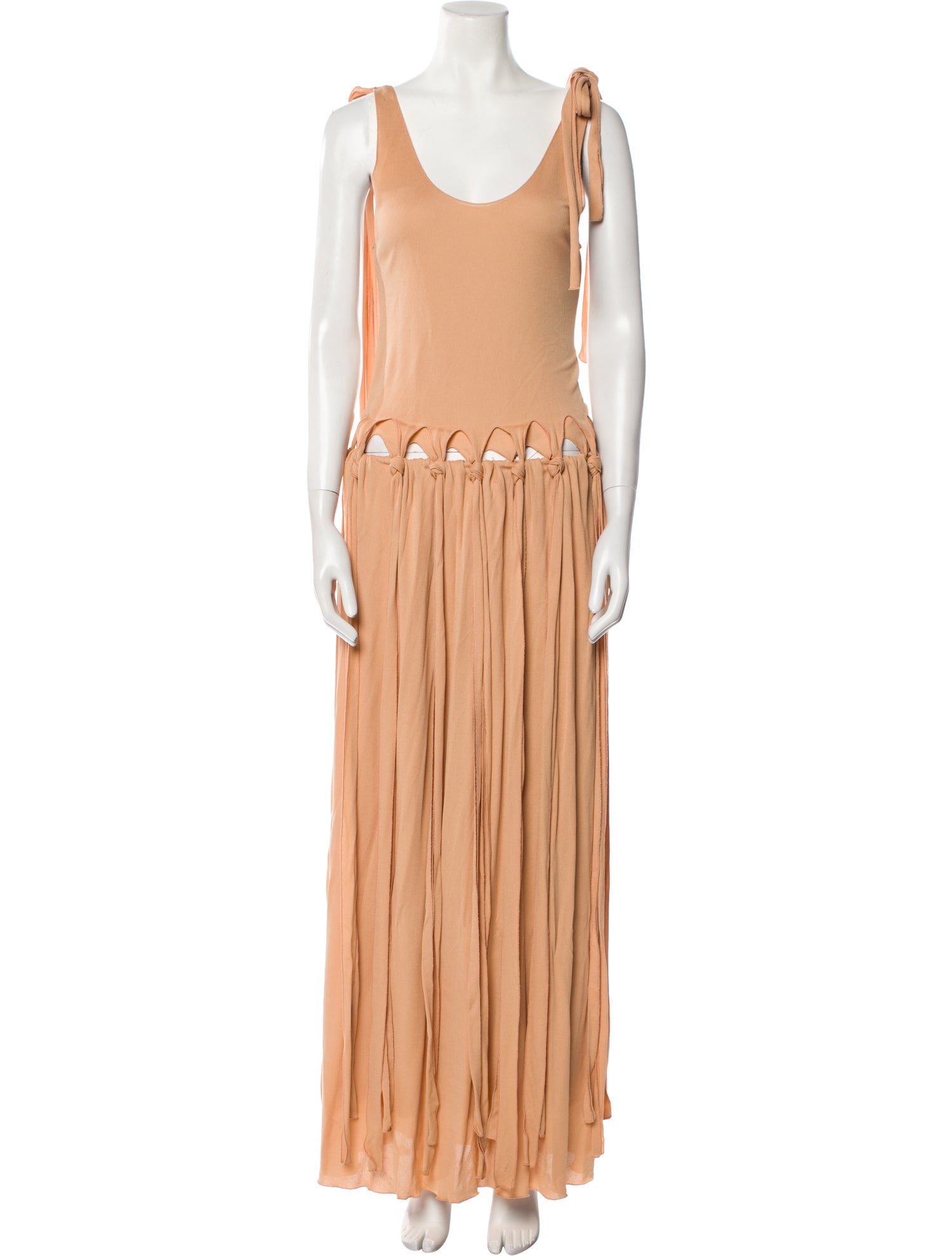 Chloé Scoop Neck Long Dress