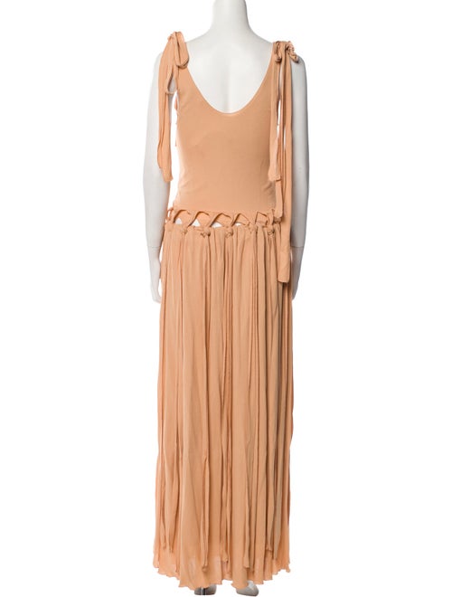 Chloé Scoop Neck Long Dress