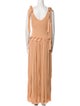 Chloé Scoop Neck Long Dress