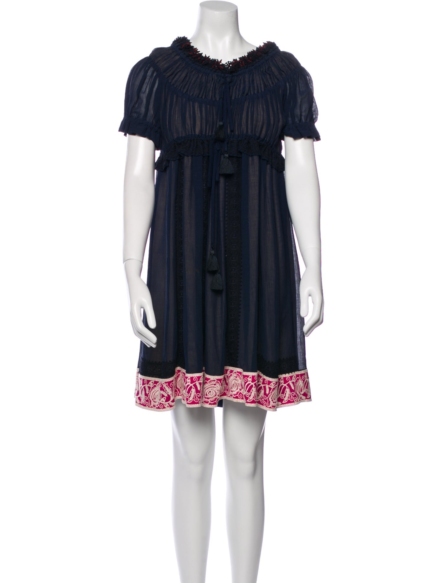 Chloé Cowl Neck Mini Dress