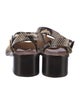 Chloé Leather Animal Print Sandals