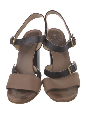Chloé Leather Slingback Sandals