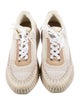 Chloé Plaid Print Whipstitch Trim Sneakers
