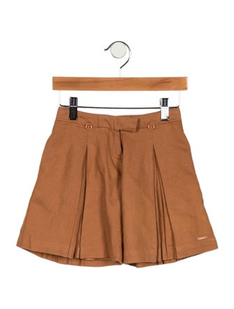 Chloé Toddler Girls' Solid Pleated Shorts