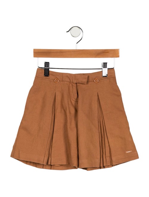 Chloé Toddler Girls' Solid Pleated Shorts
