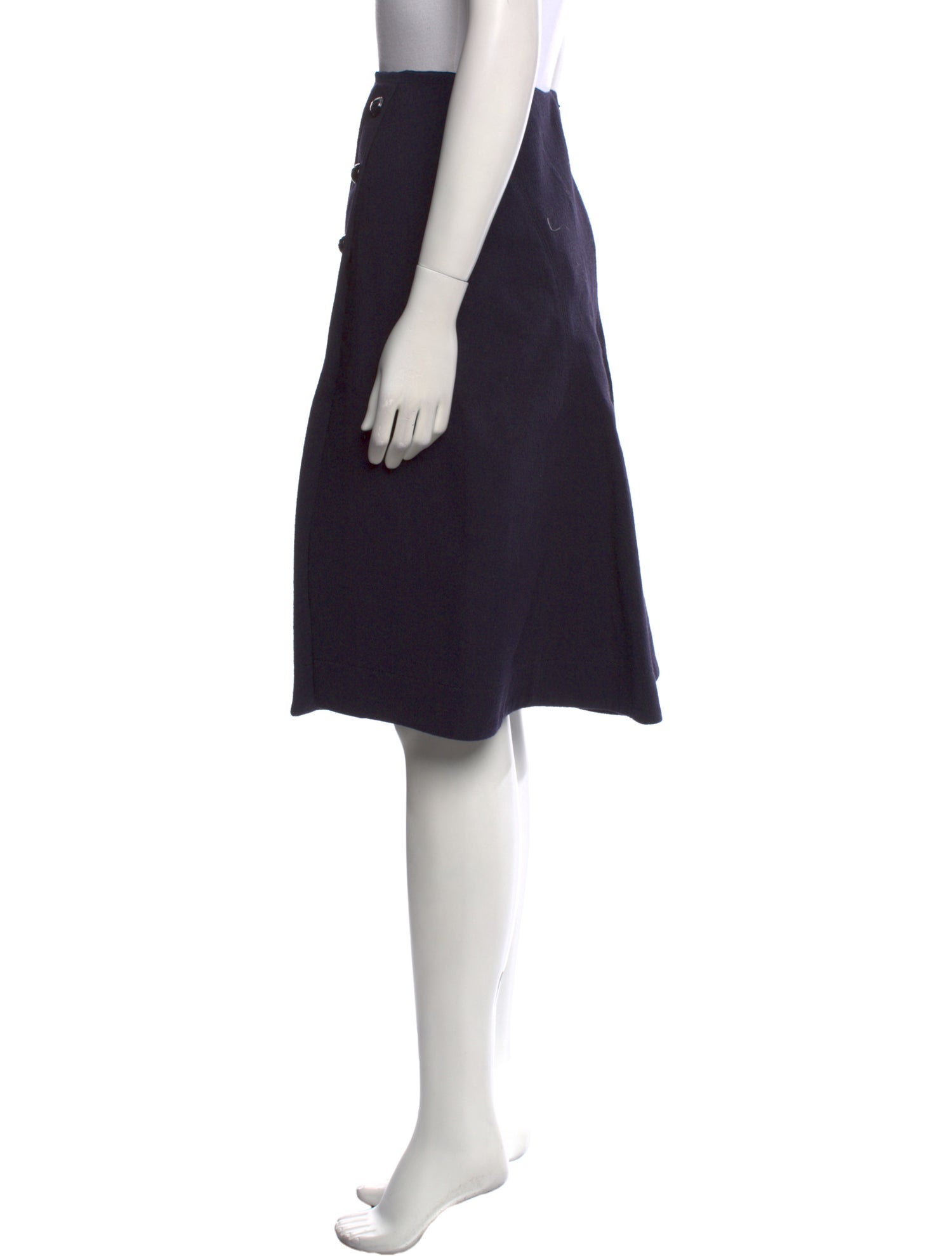 Chloé Virgin Wool Knee-Length Skirt