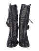 Chloé Leather Leather Trim Embellishment Moto Boots