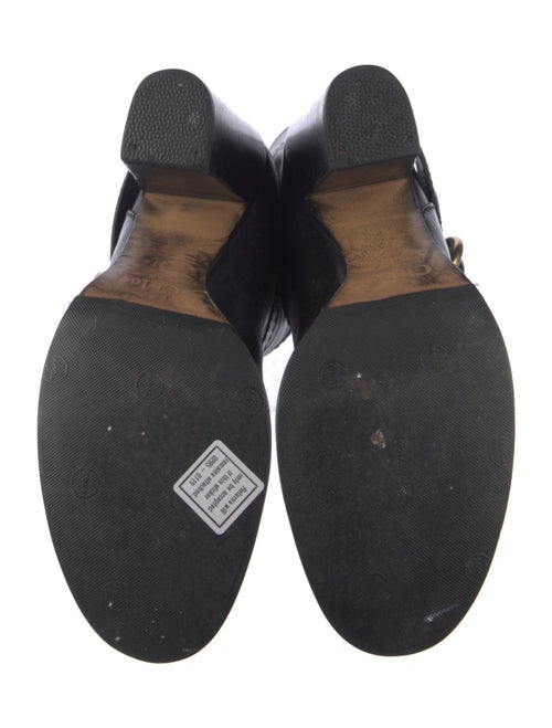 Chloé Leather Leather Trim Embellishment Moto Boots