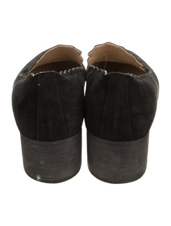 Chloé Suede Scalloped Accent Pumps