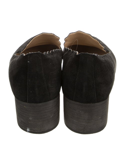 Chloé Suede Scalloped Accent Pumps