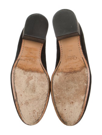 Chloé Suede Scalloped Accent Pumps