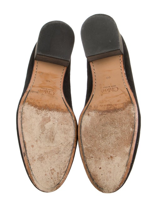 Chloé Suede Scalloped Accent Pumps