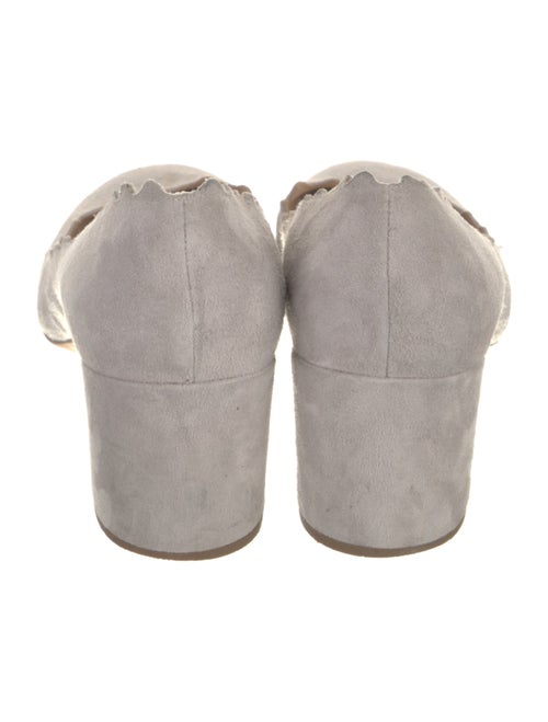 Chloé Suede Scalloped Accent Pumps