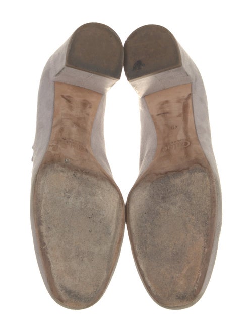 Chloé Suede Scalloped Accent Pumps