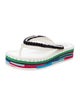 Chloé Rubber Whipstitch Trim Flip Flops
