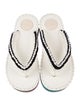 Chloé Rubber Whipstitch Trim Flip Flops