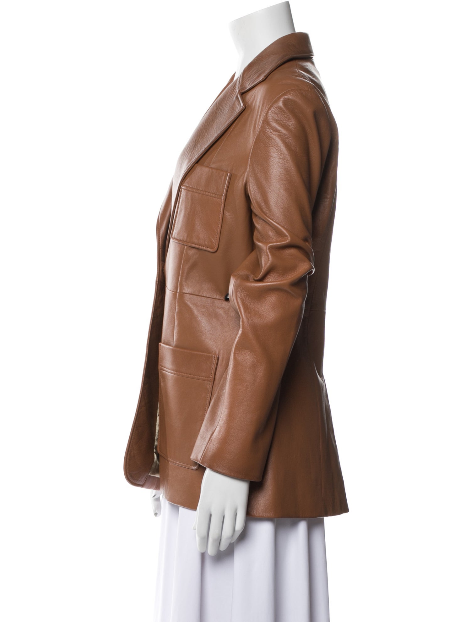 Chloé Lamb Leather Blazer