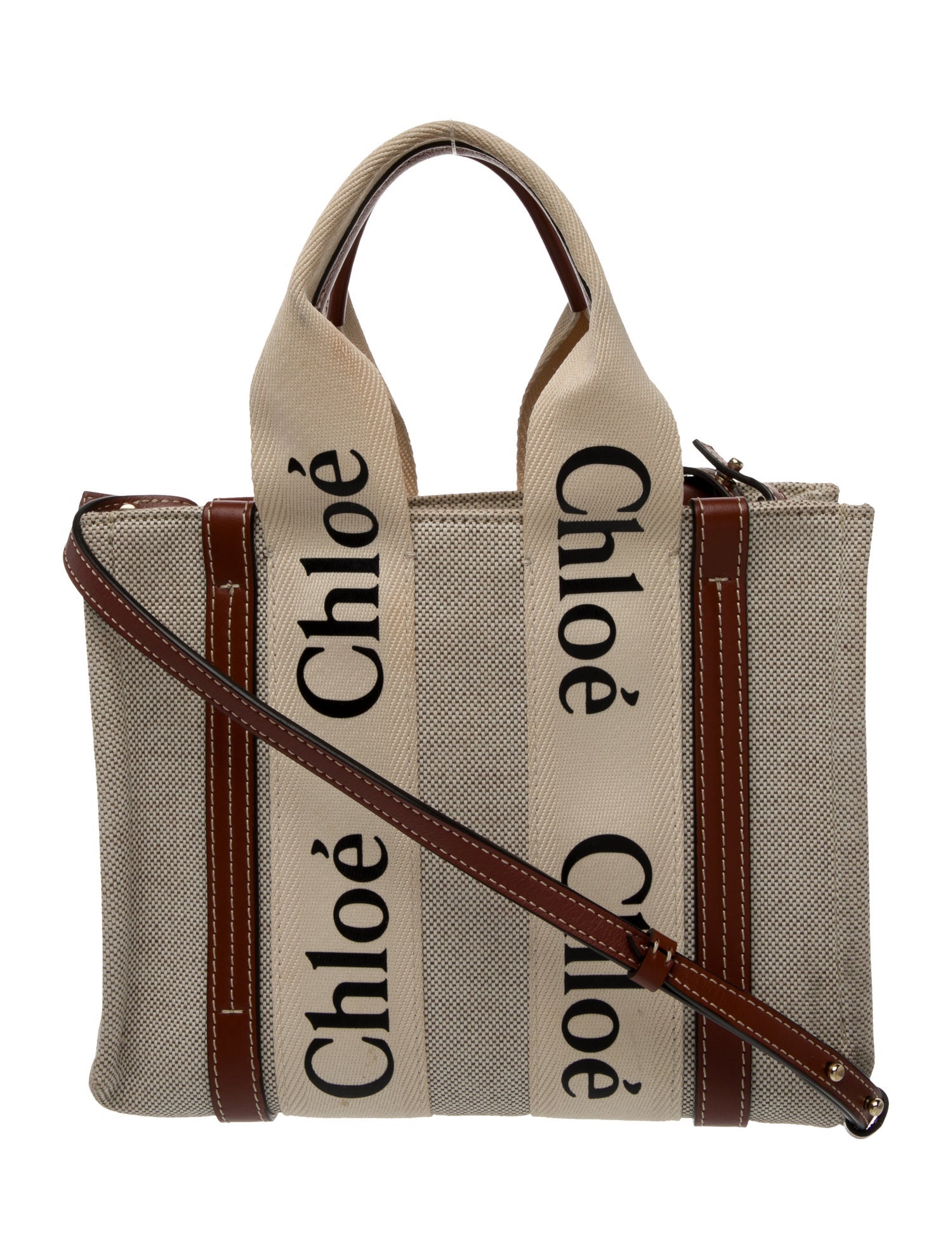 Chloé Canvas Woody Small