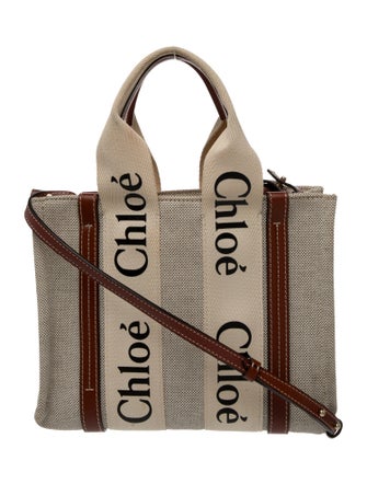 Chloé Canvas Woody Small