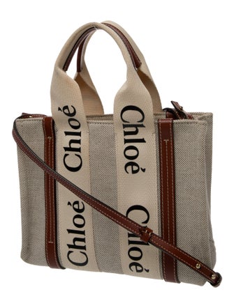 Chloé Canvas Woody Small