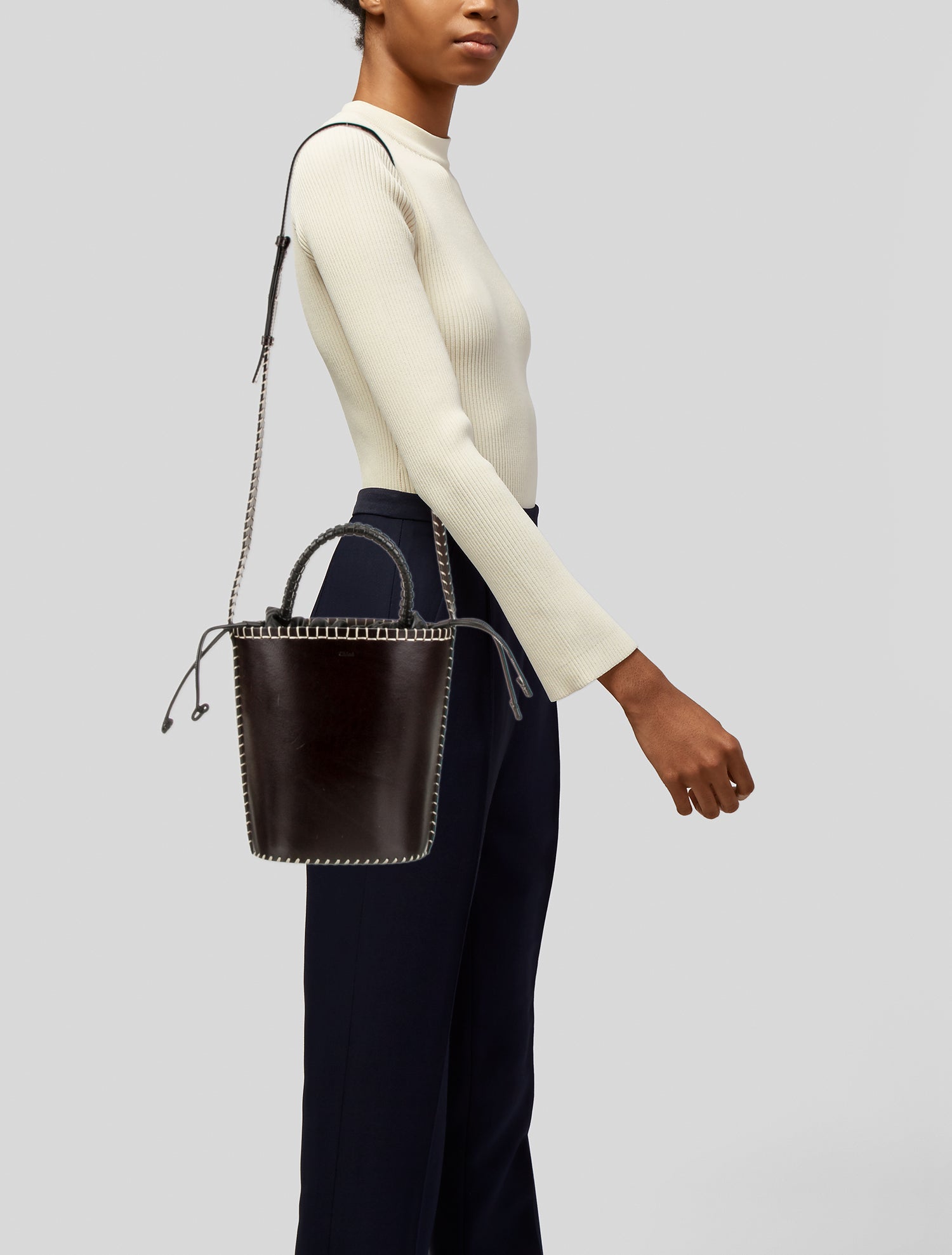 Chloé Leather Bucket Bag