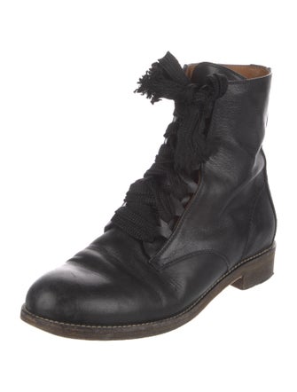 Chloé Leather Combat Boots