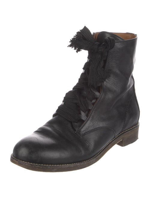 Chloé Leather Combat Boots