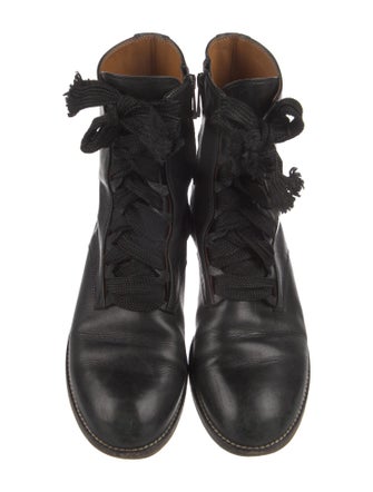 Chloé Leather Combat Boots