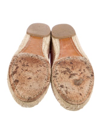Chloé Suede Scalloped Accent Espadrilles
