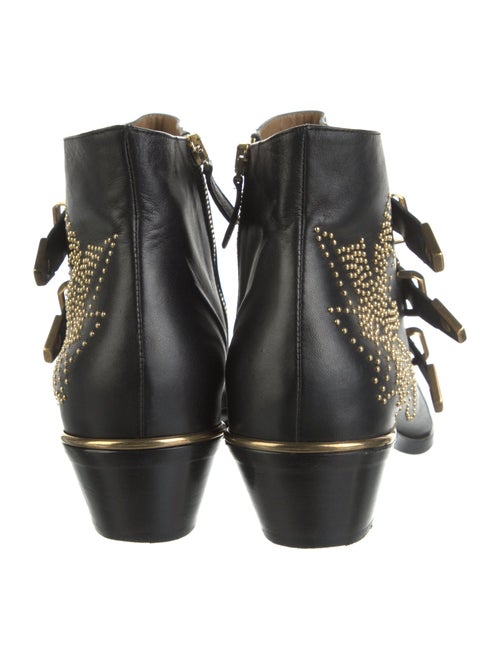 Chloé Leather Studded Accents Boots